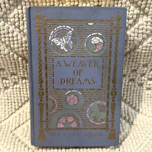 1911 Vintage Hardcover Book Gold Butterfly Decorated Cover